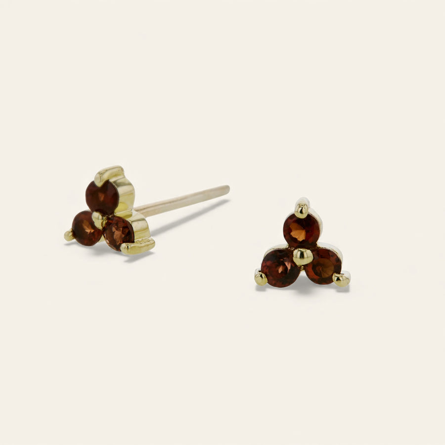 The Mini Tri Stone Stud