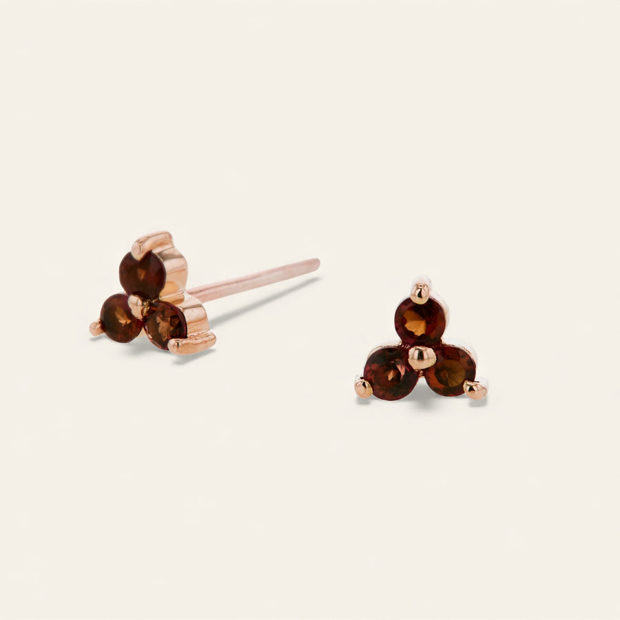 The Mini Tri Stone Stud