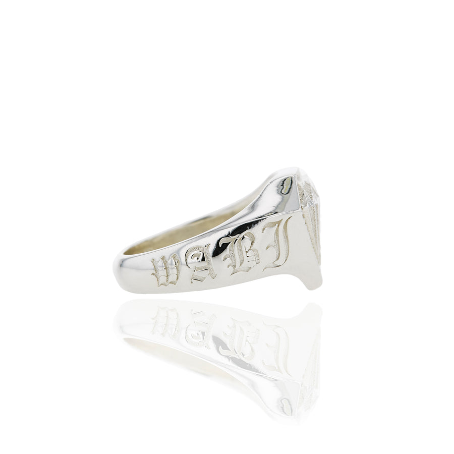 The Wabi Sabi Signet Ring in Silver