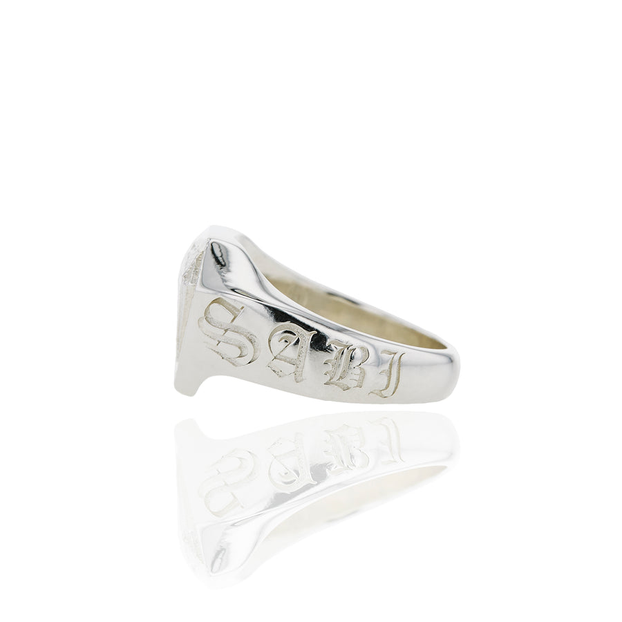 The Wabi Sabi Signet Ring in Silver