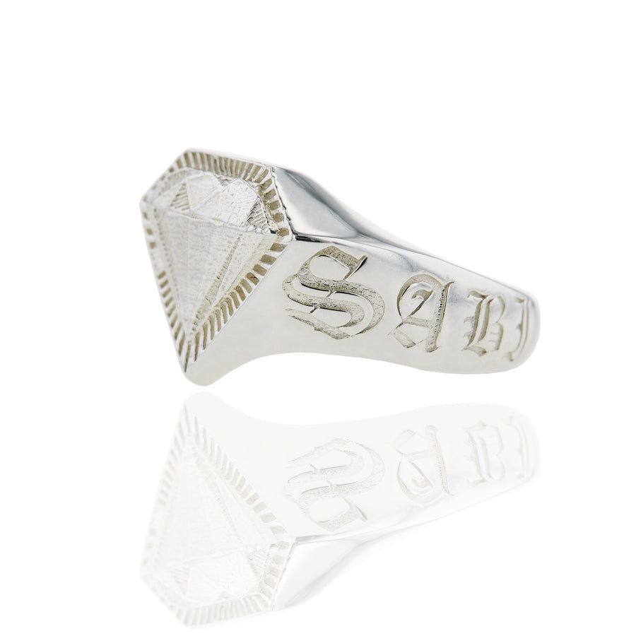 The Wabi Sabi Signet Ring in Silver