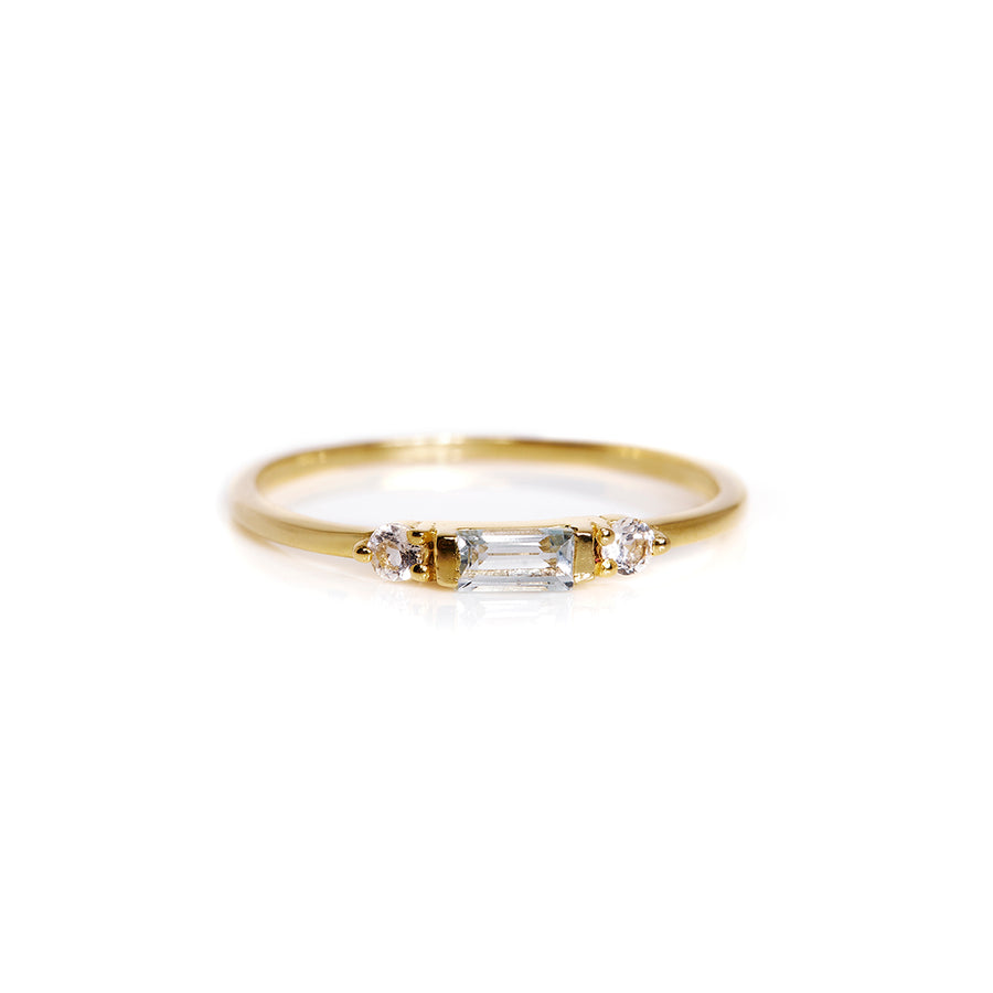 The 3 Stone Baguette Stacker Ring