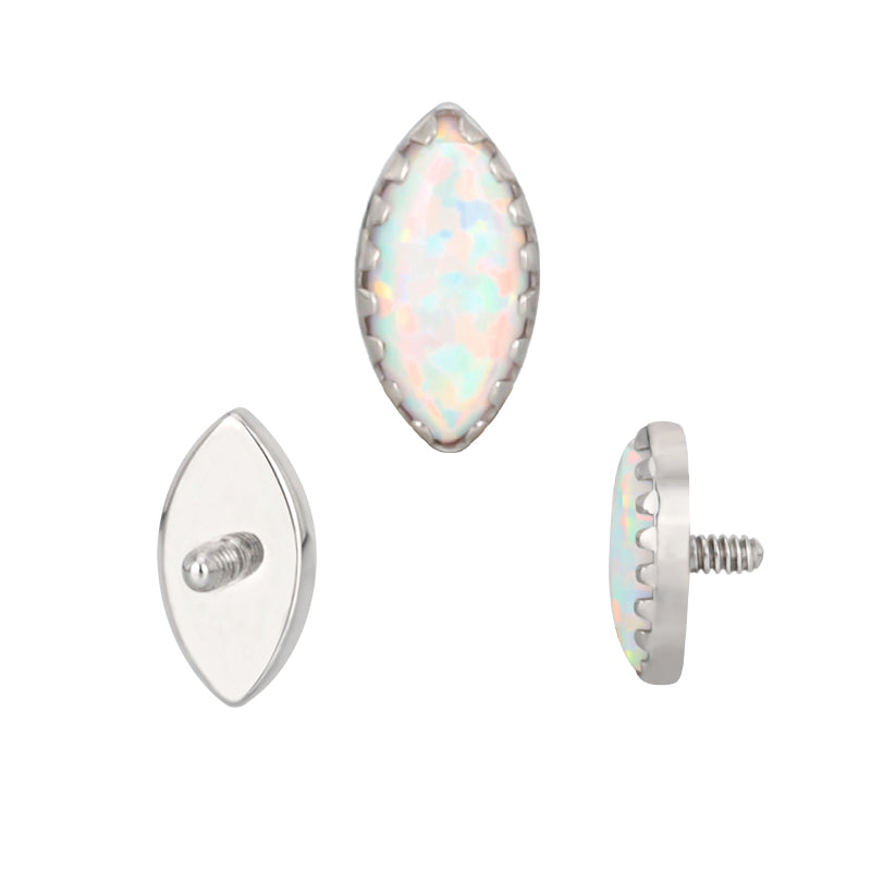 The Titanium Opal Marquise Stud Top