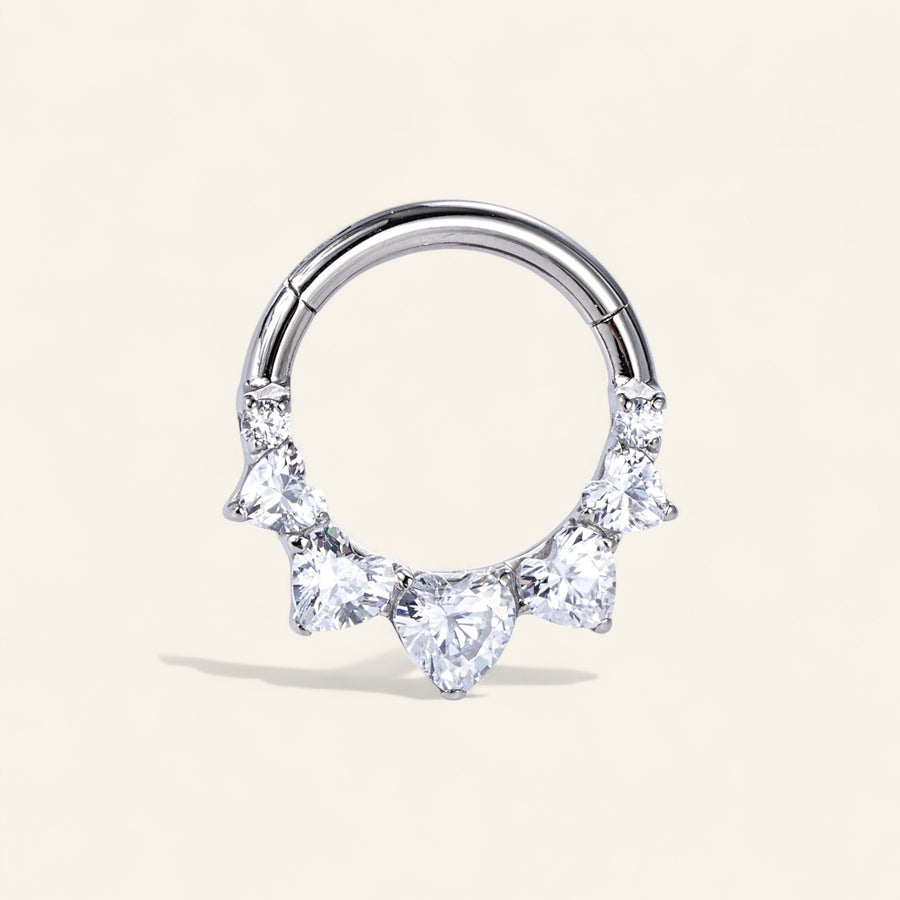 The Titanium Radiant Heart Hoop Clicker