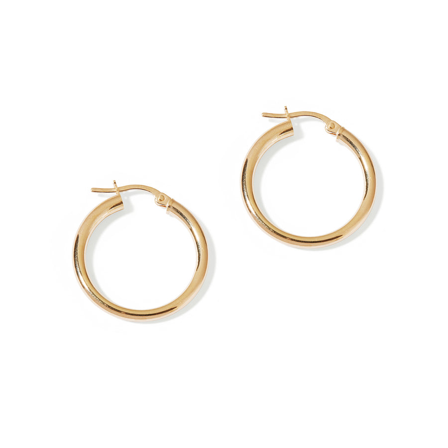 9kt Gold Hoops 25mm