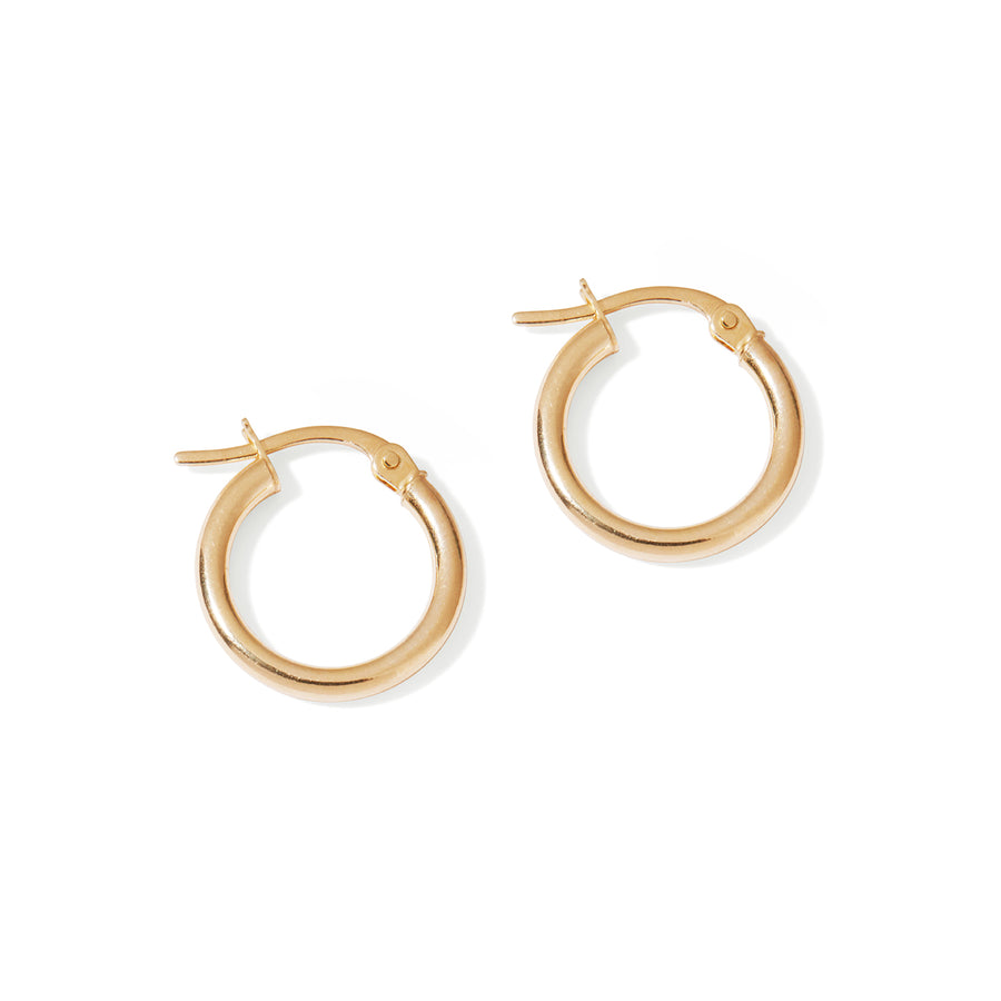 9kt Gold Hoops 15mm