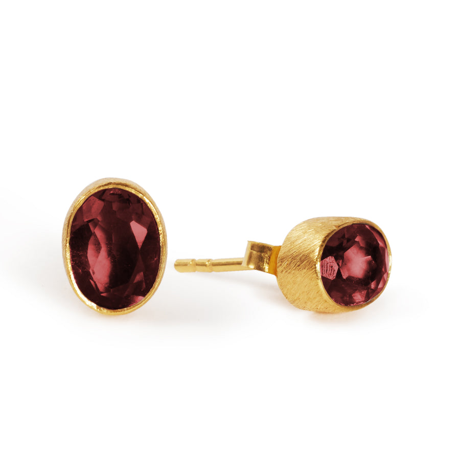 The Oval Stone Studs