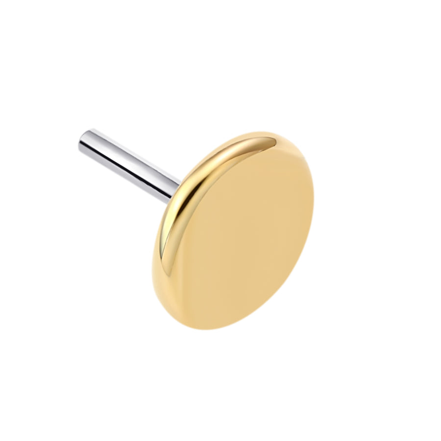 The 14kt Gold 3mm Disc Stud Top