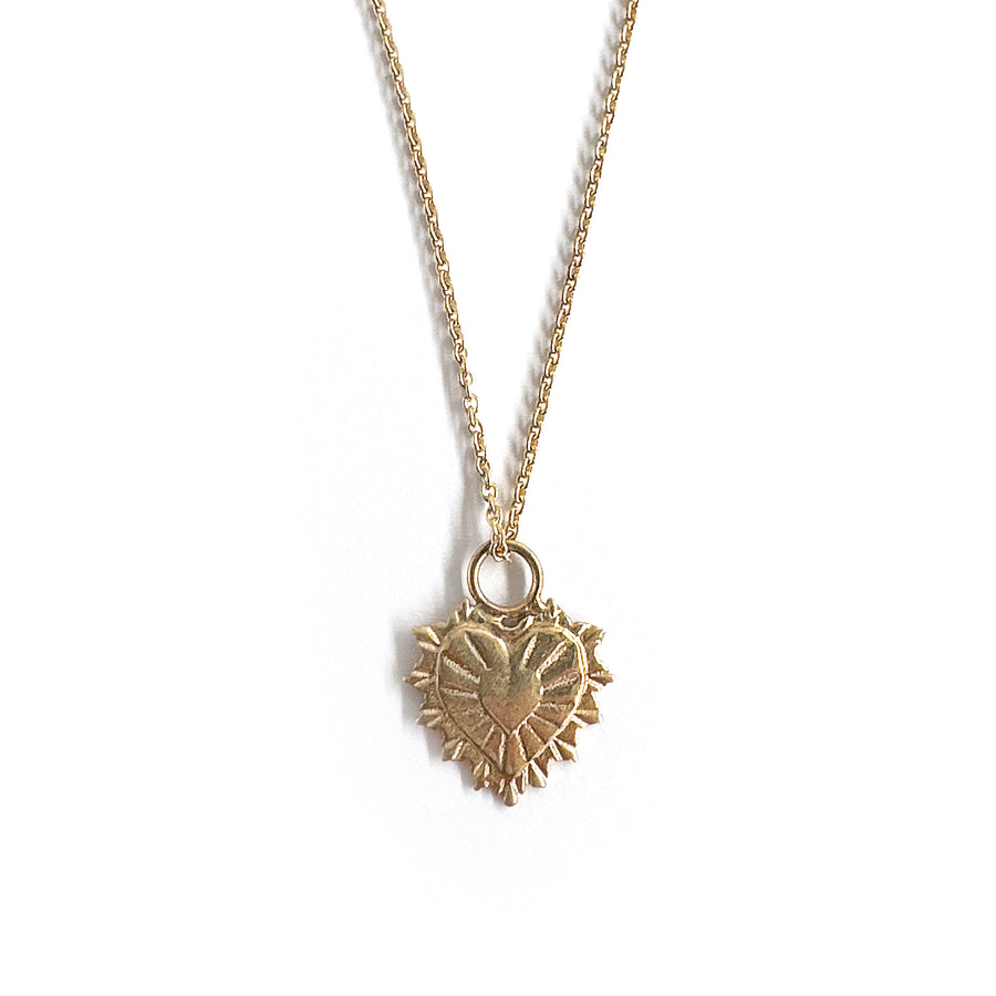 THE HEART BURST CHARM NECKLACE