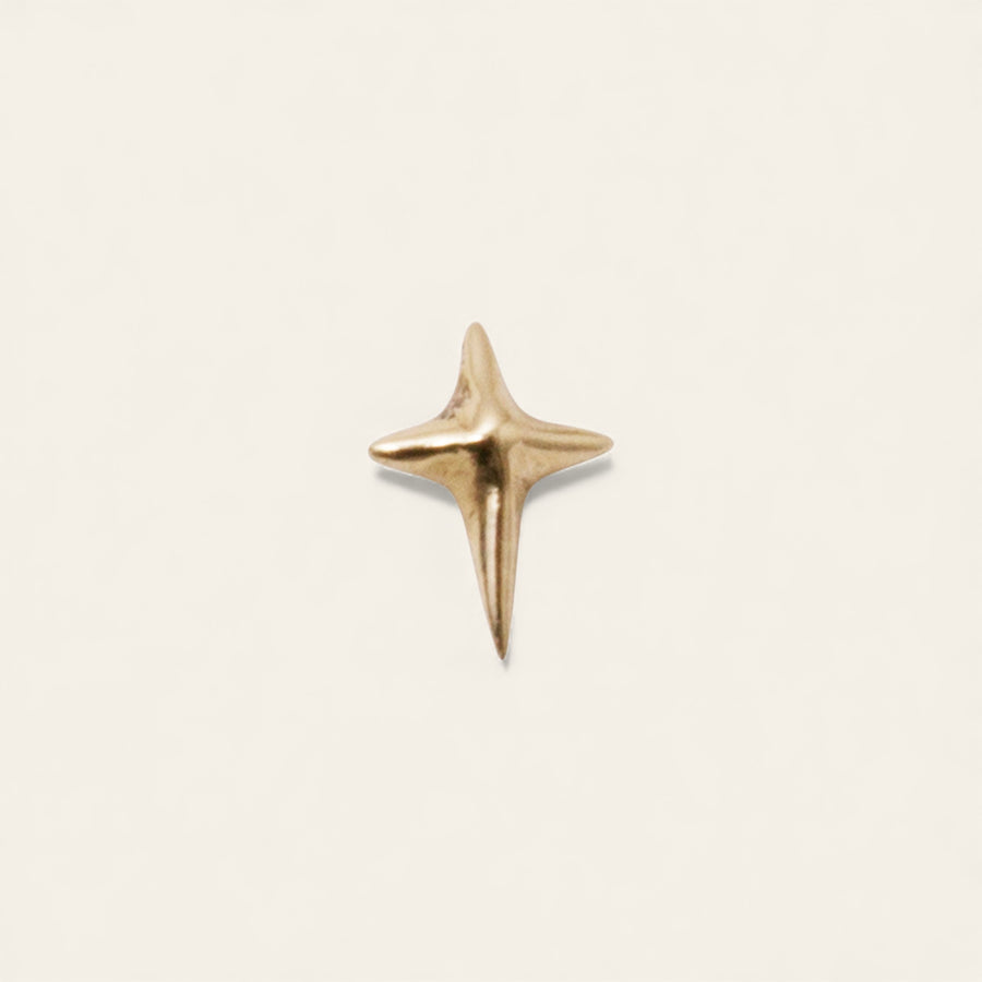 The Northern Star Stud in 9kt Yellow Gold