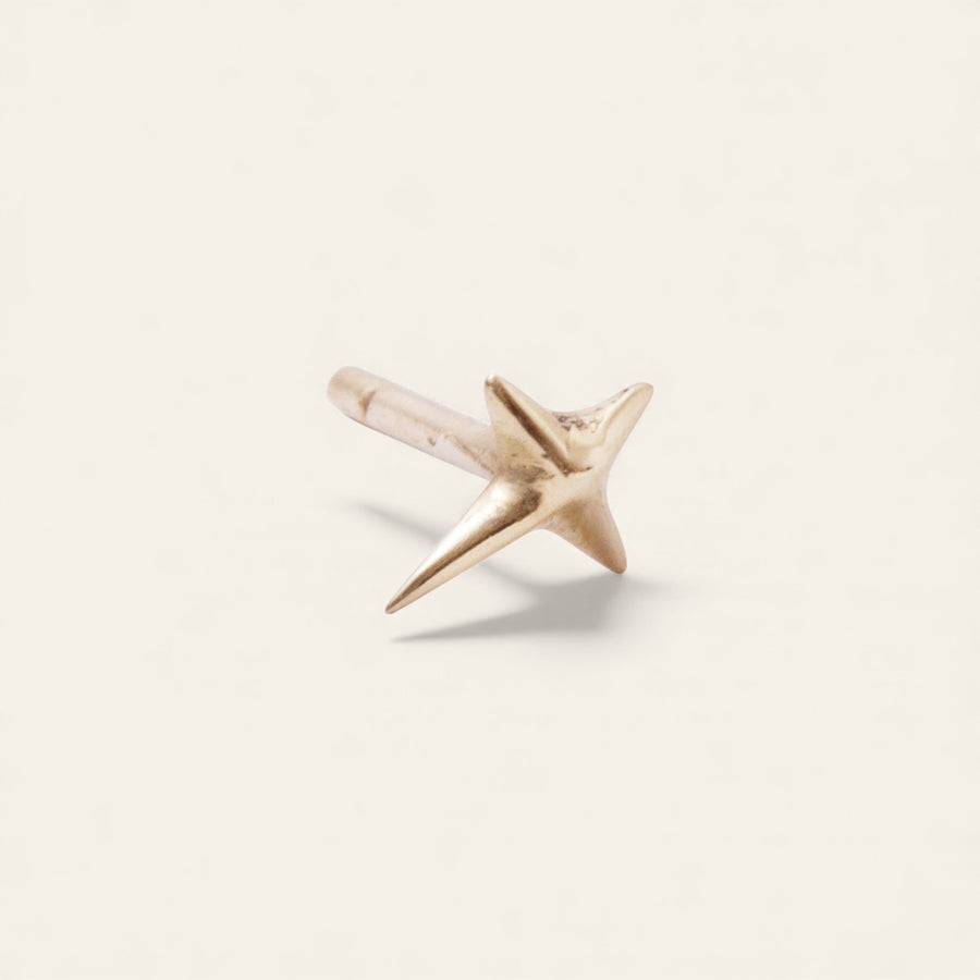 The Northern Star Stud in 9kt Yellow Gold