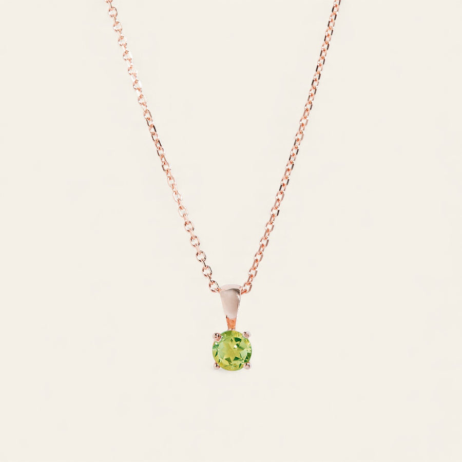 The Birthstone Necklace Peridot 9kt Yellow Gold