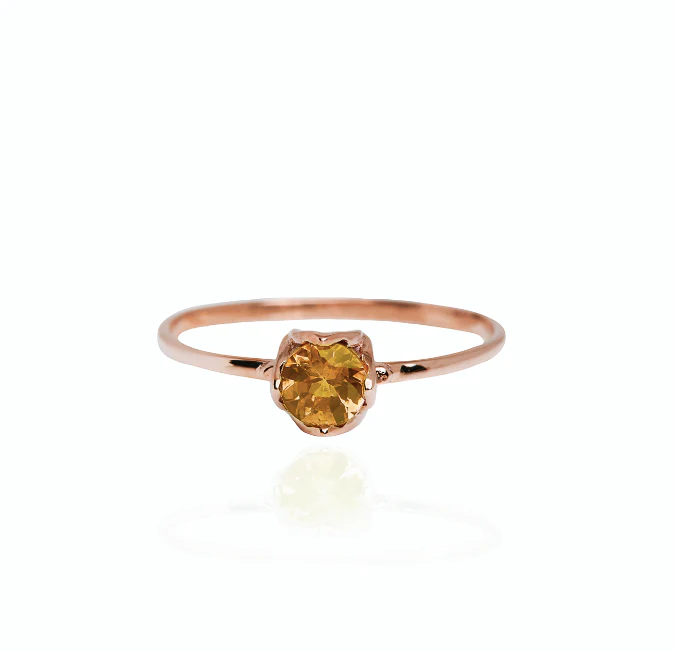 The Petalled Skinny Joy Ring in Gold