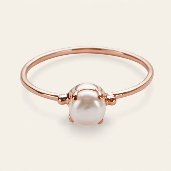 The Birthstone Ring in 9kt Rose Gold 9kt Rose Gold Pink Tourmaline Q