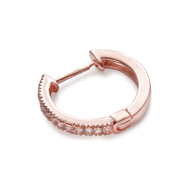 The Mini Diamond Loop In Rose Gold