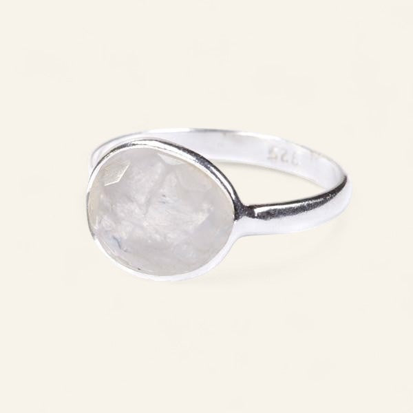 The Polki Gemstone Ring in Silver
