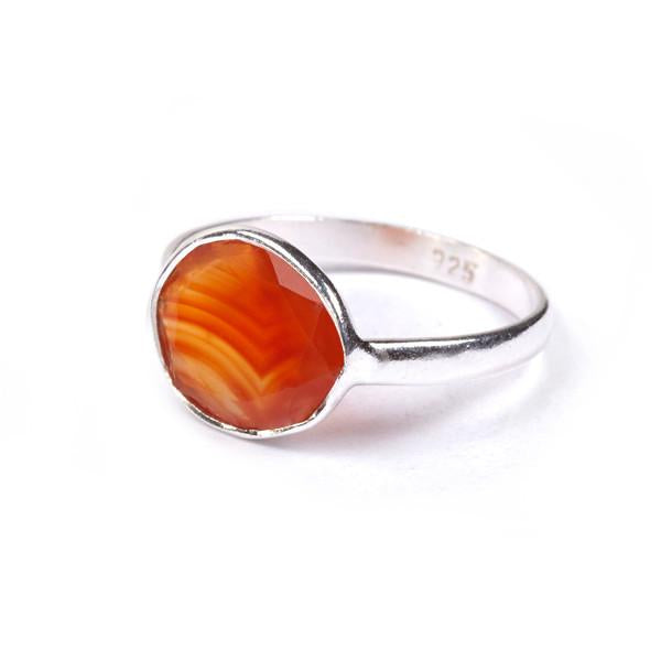 The Polki Gemstone Ring in Silver