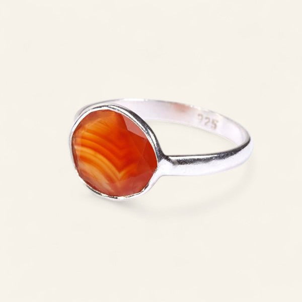 The Polki Gemstone Ring in Silver