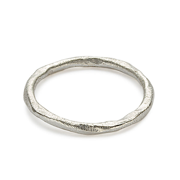 The Brushed Band in Silver