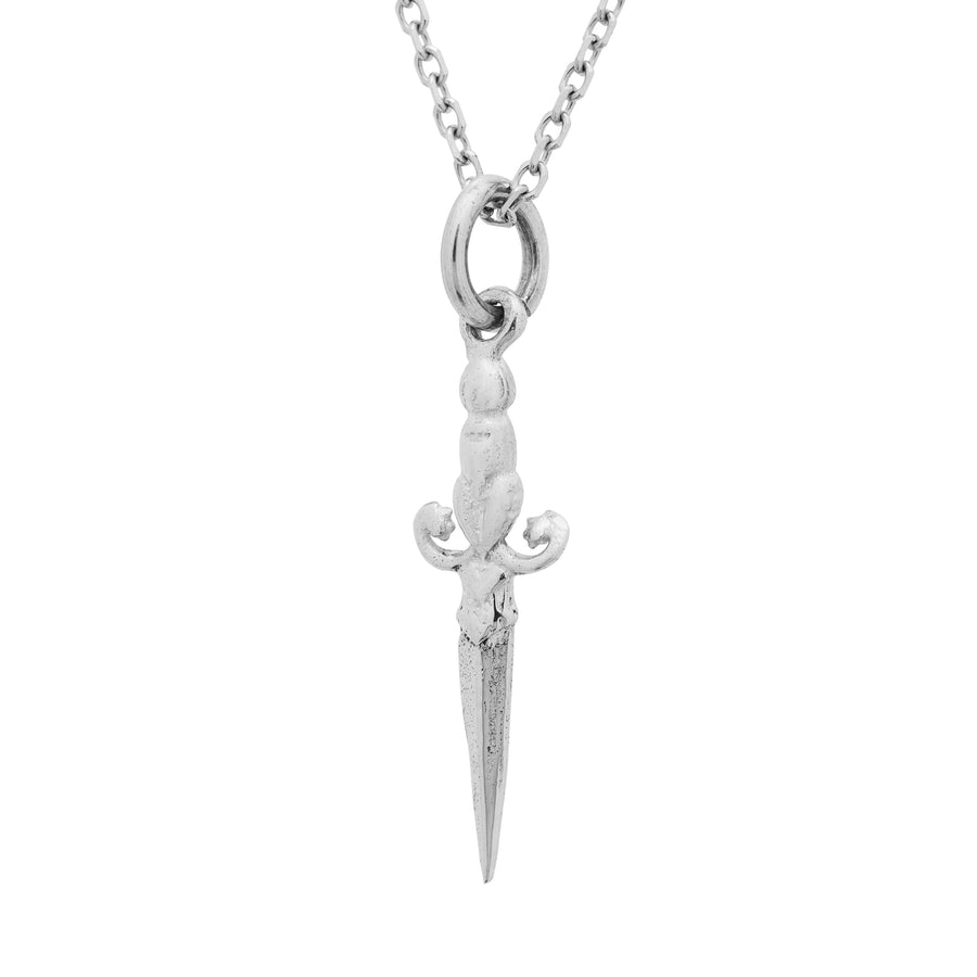 The Dagger Necklace in Silver