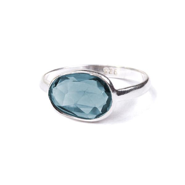 The Polki Gemstone Ring in Silver