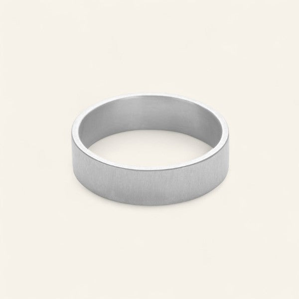 Hank - 5mm Brushed Band in Silver