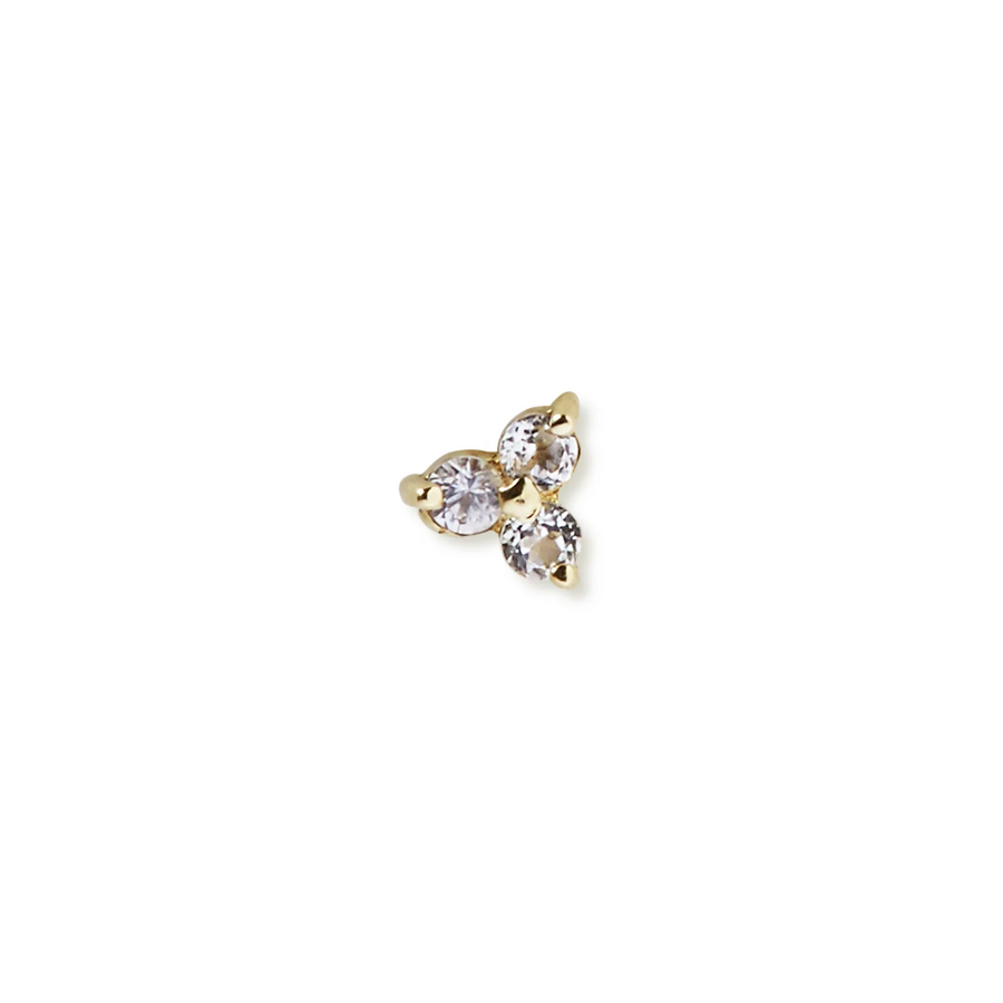 The Mini Tri Stone Stud