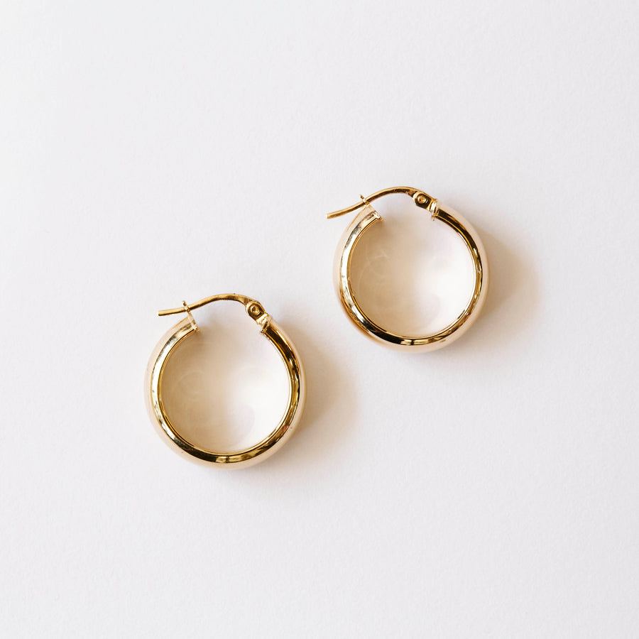 9kt Gold Max Chunky Hoops / 20x7mm