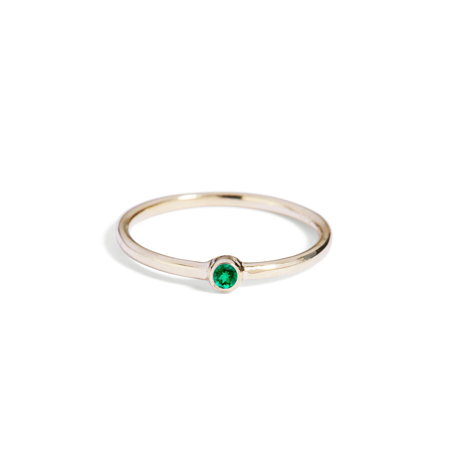 The Mini Emerald Stacker in 9kt Gold-Black Betty Jewellery Design, South Africa