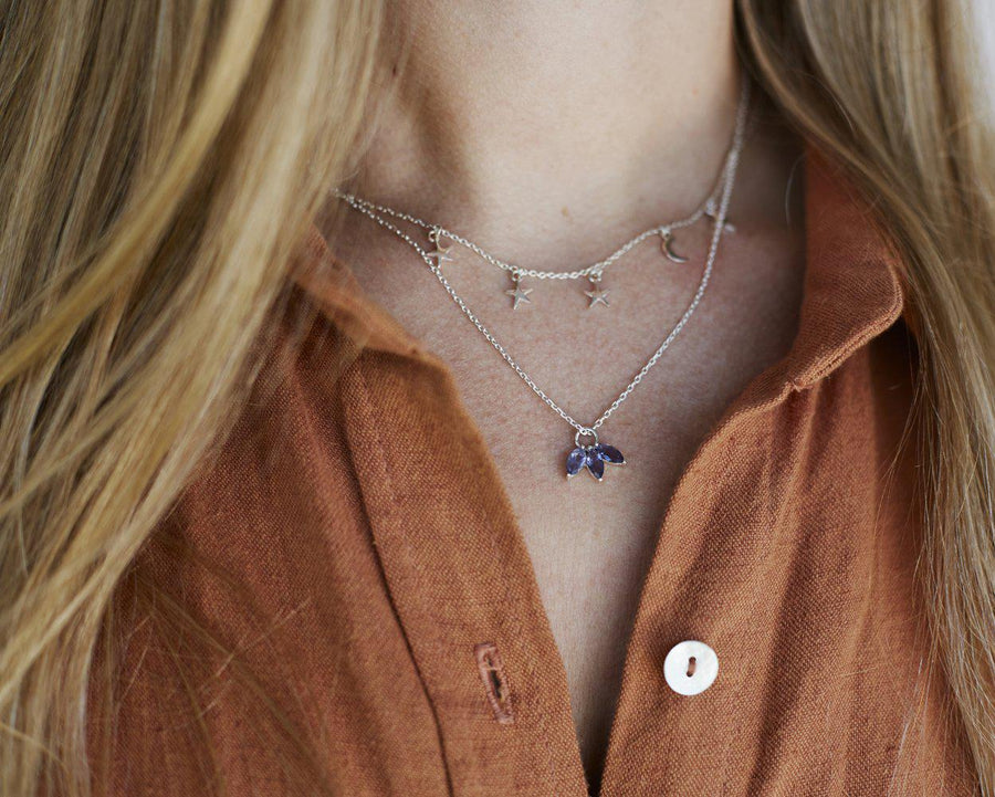The Starry Night Necklace in Silver