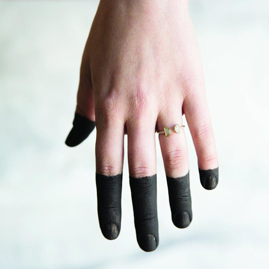The Half Moon Ring-Ring-Black Betty Design
