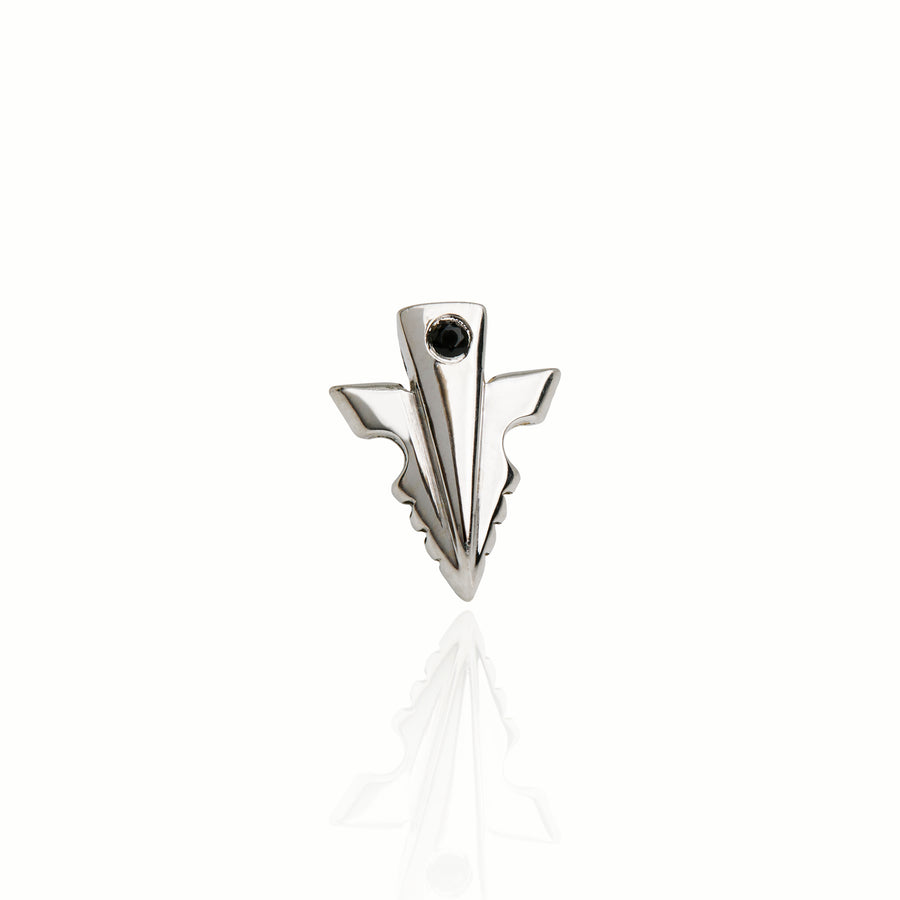 The Spearhead Stud in Silver with Spinel