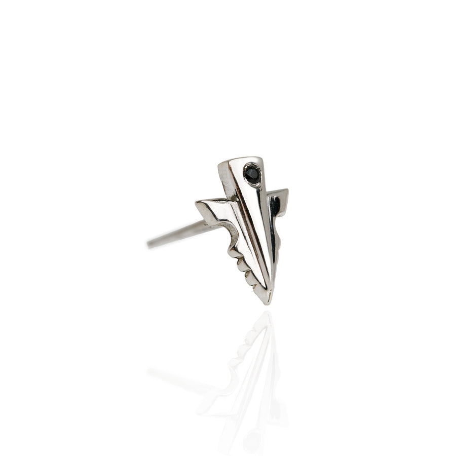 The Spearhead Stud in Silver with Spinel