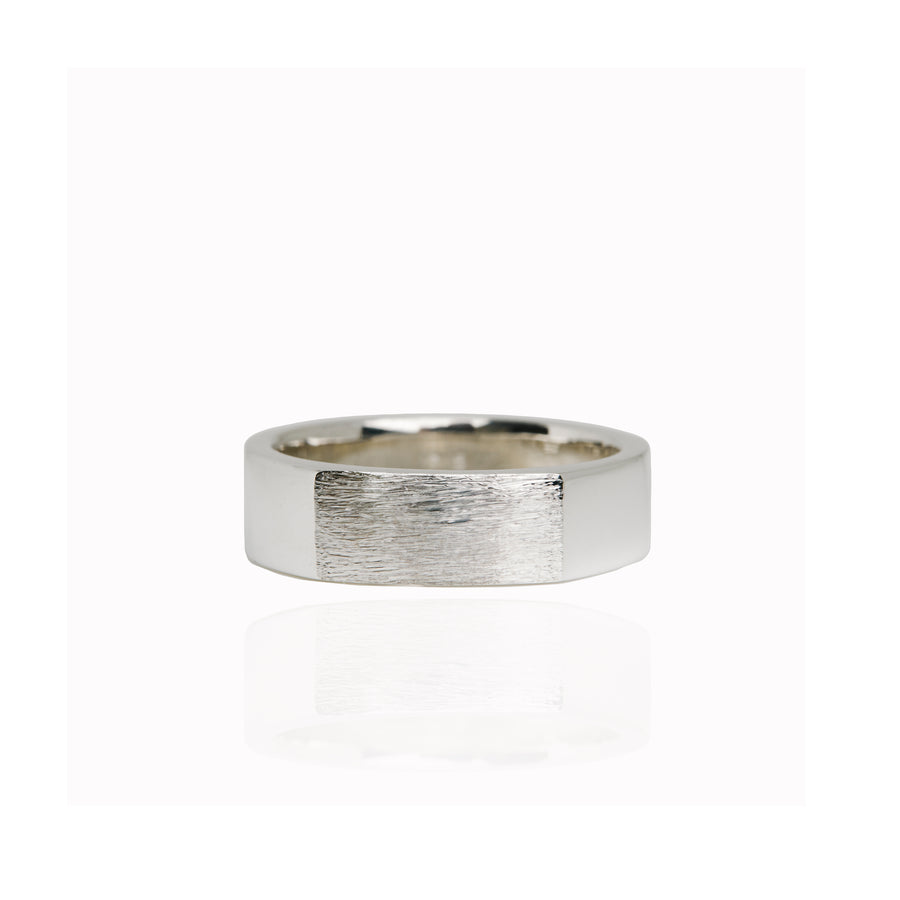 The Flat Top Ring in Silver