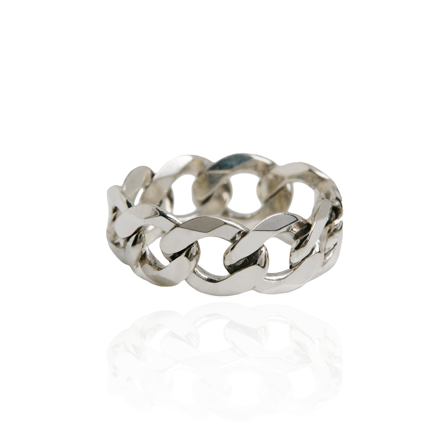 The Curb Ring in Silver