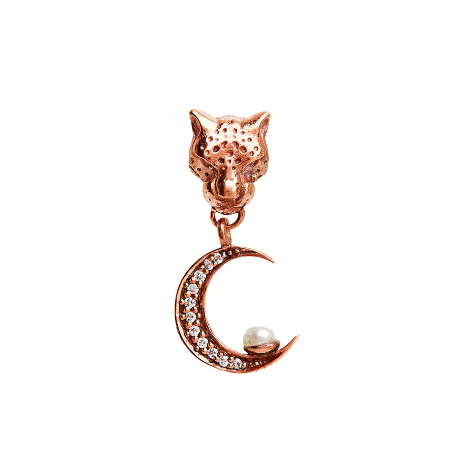 The Leopard and Moon Earring