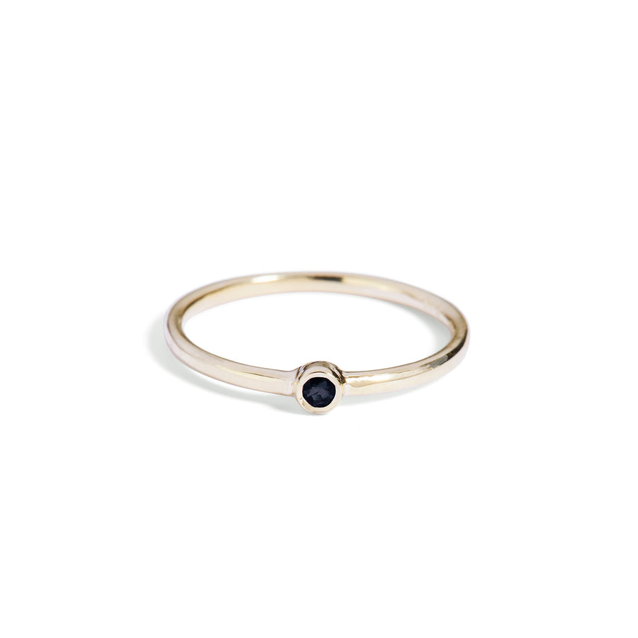 The Mini Spinel Stacker in 9kt Gold-Ring-Black Betty Design