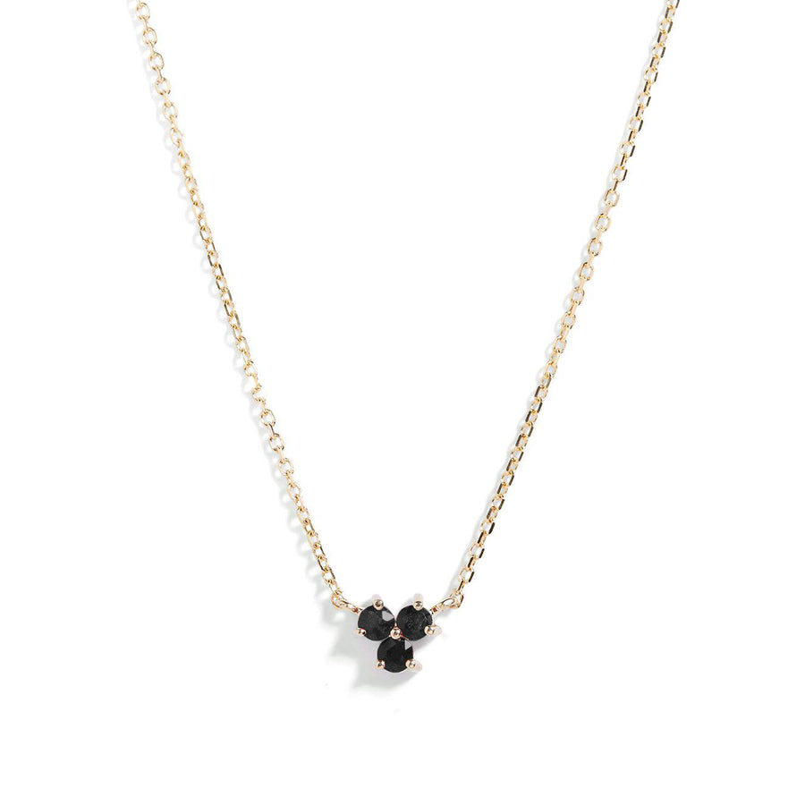 The Trio Spinel Necklace in 9kt Gold-Necklace-Black Betty Design