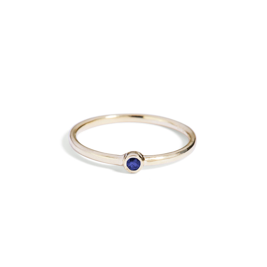 The Mini Sapphire Stacker in 9kt Gold-Ring-Black Betty Design
