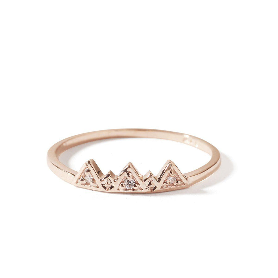 The Tri Peak Diamond Ring-Ring-Black Betty Design