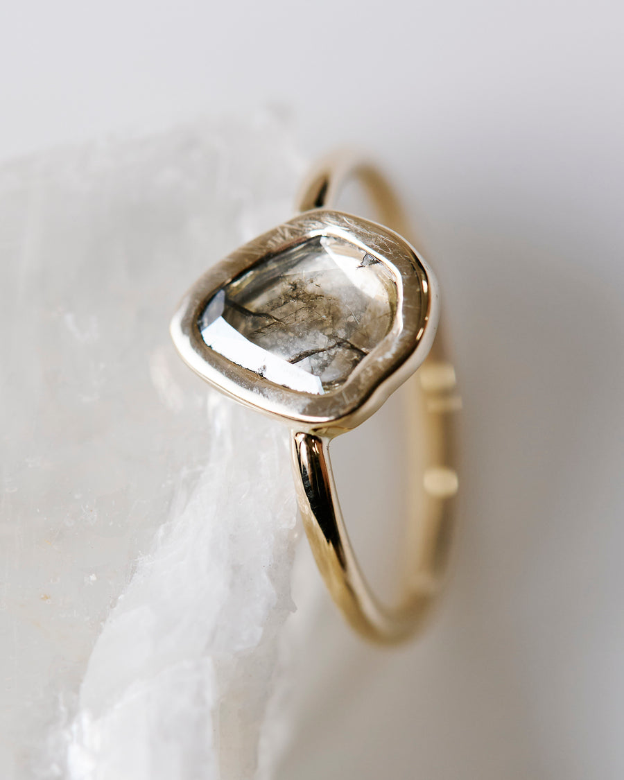 The Statement Large Polki Diamond Ring