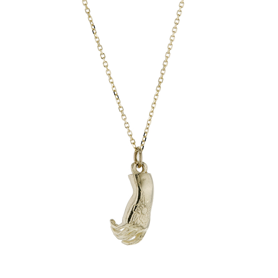 The Wild Card (Hand of Love) Necklace in 9kt Yellow Gold