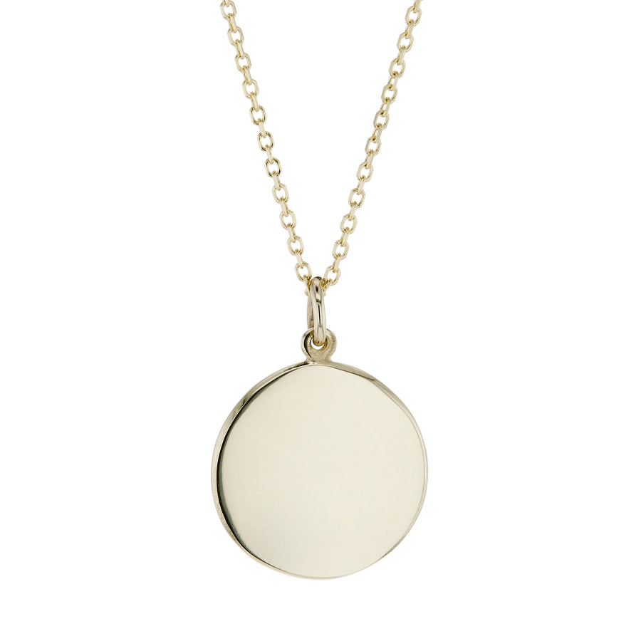 The Round Pendant in 9KT Gold