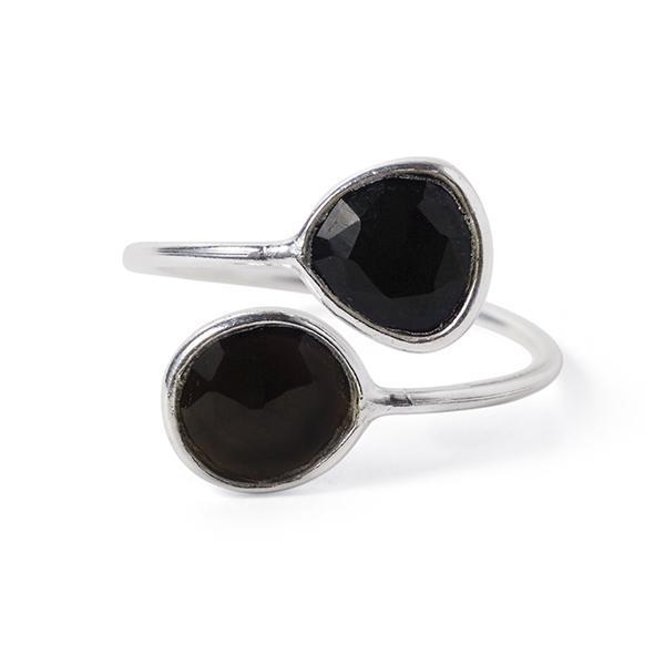 The Gemini Ring in Silver-Ring-Black Betty Design