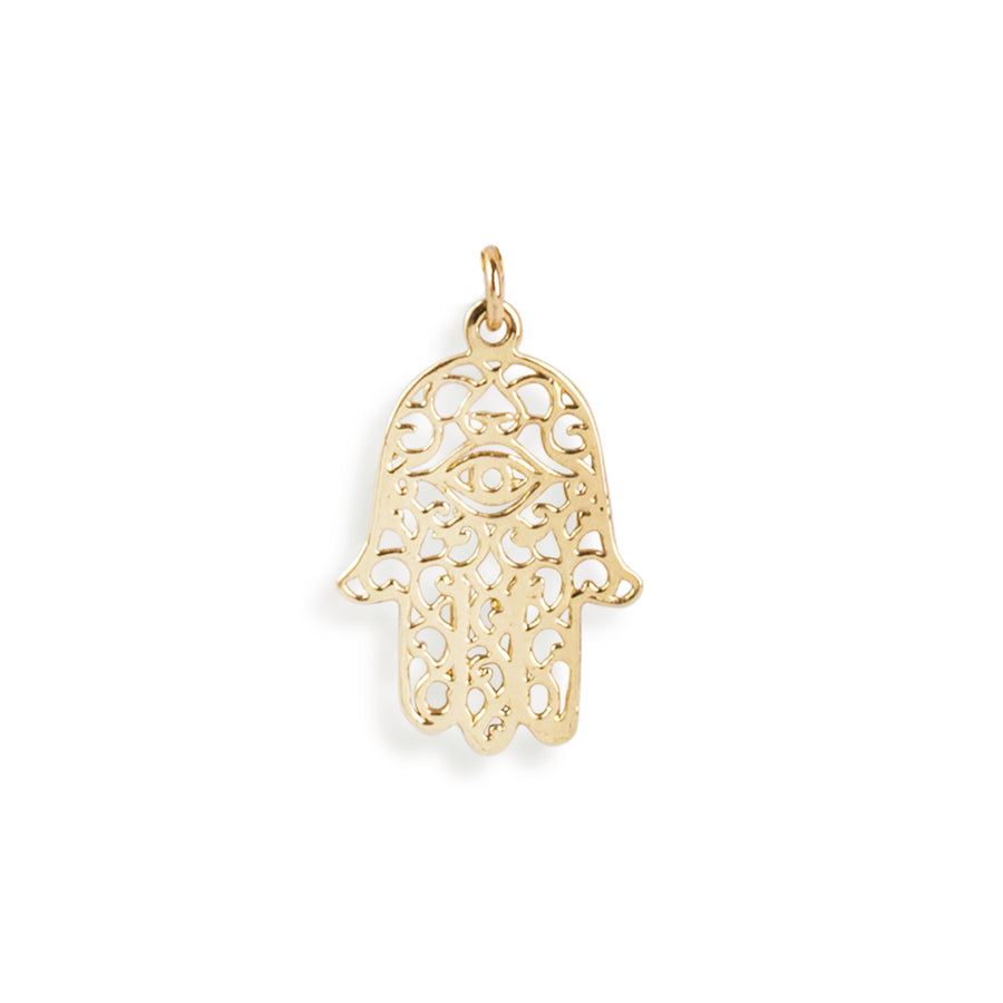The Golden Hamsa Hand Necklace-Necklace-Black Betty Design
