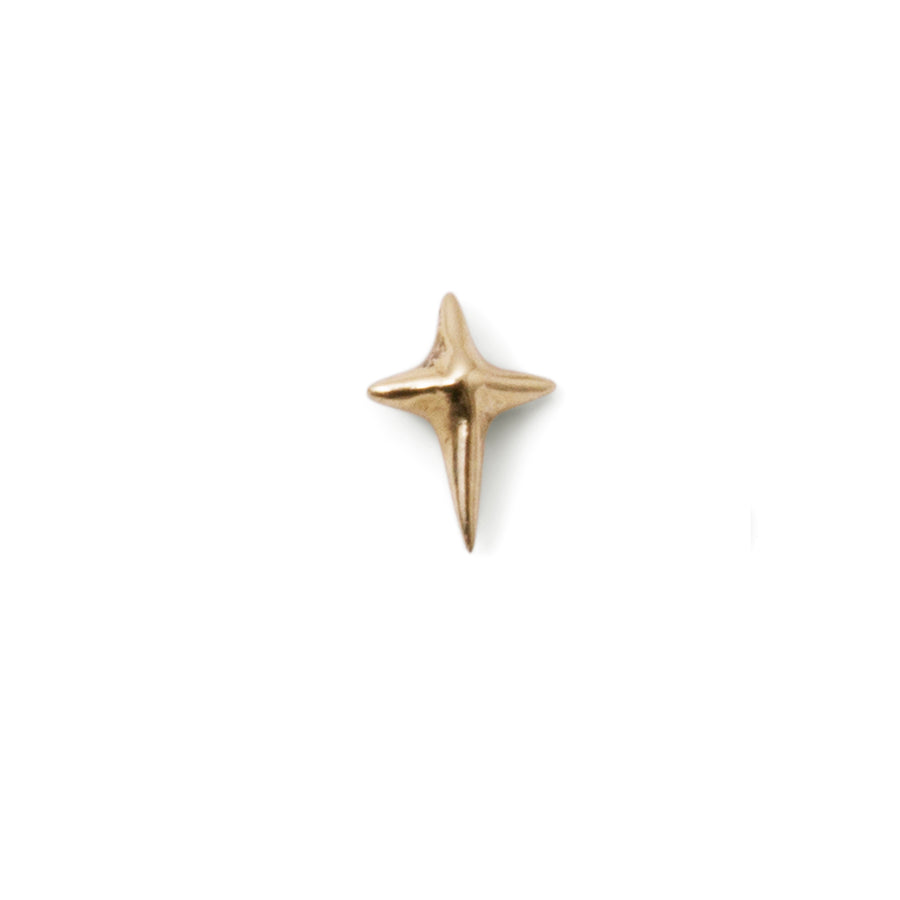 The Northern Star Stud in 9kt Yellow Gold-Earrings-Black Betty Design