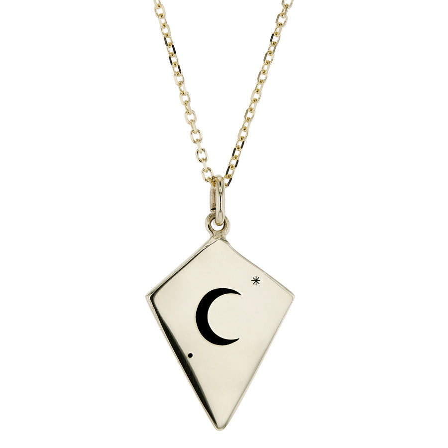 The Sickle Moon Necklace in Gold