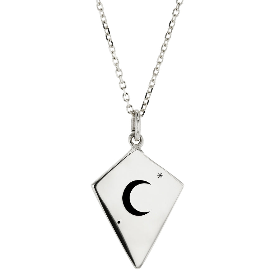 The Sickle Moon Necklace in Silver