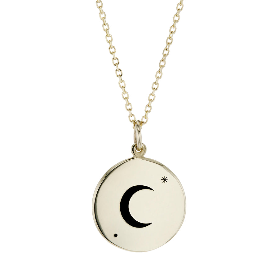 The Sickle Moon Necklace in Gold
