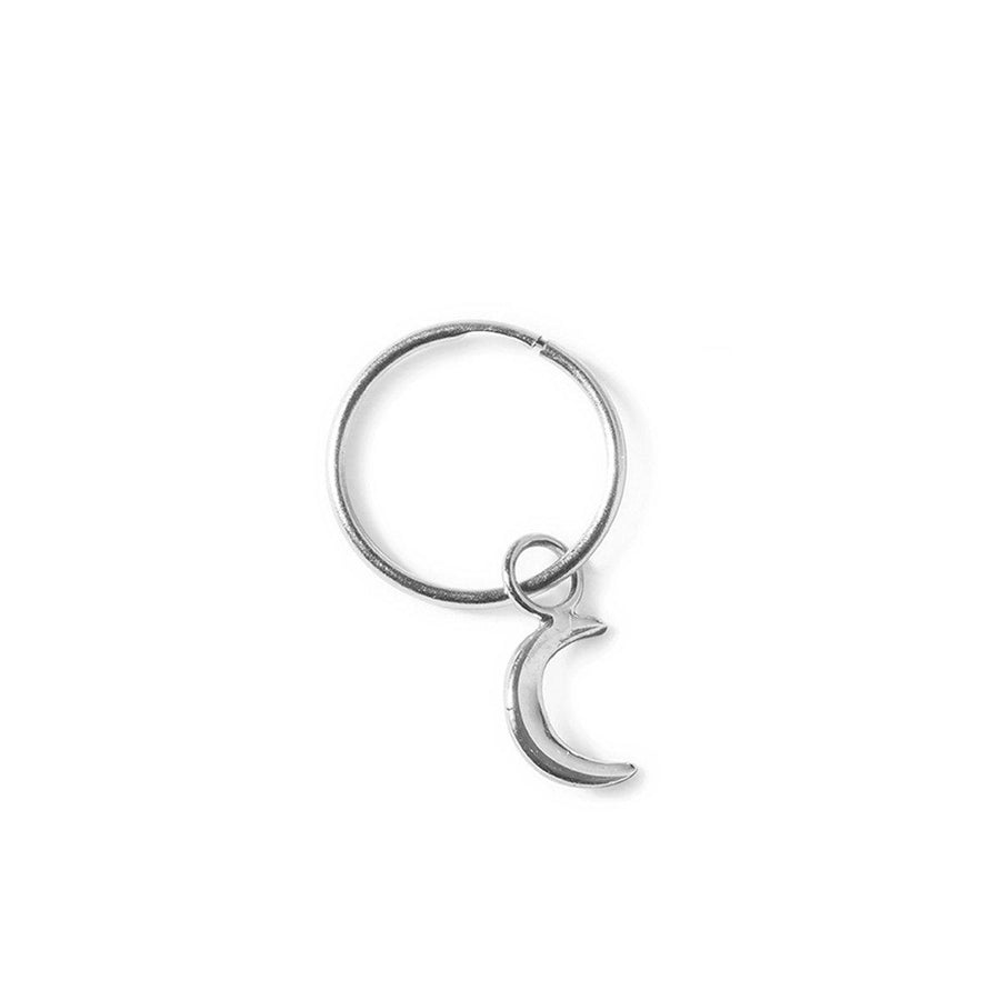 The Moon Sleeper in Silver-Earrings-Black Betty Design